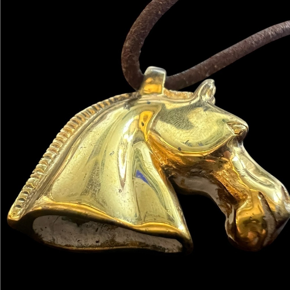 Hermes Bijouterie Fantaisie Horse necklace - Picture 5 of 7